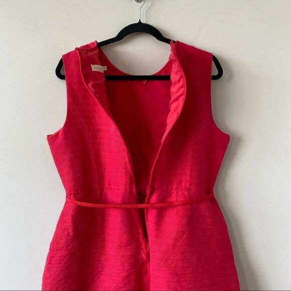 Tory BURCH-Linen Silk Blend Kimberly Belted Dress - Picture 11 of 13